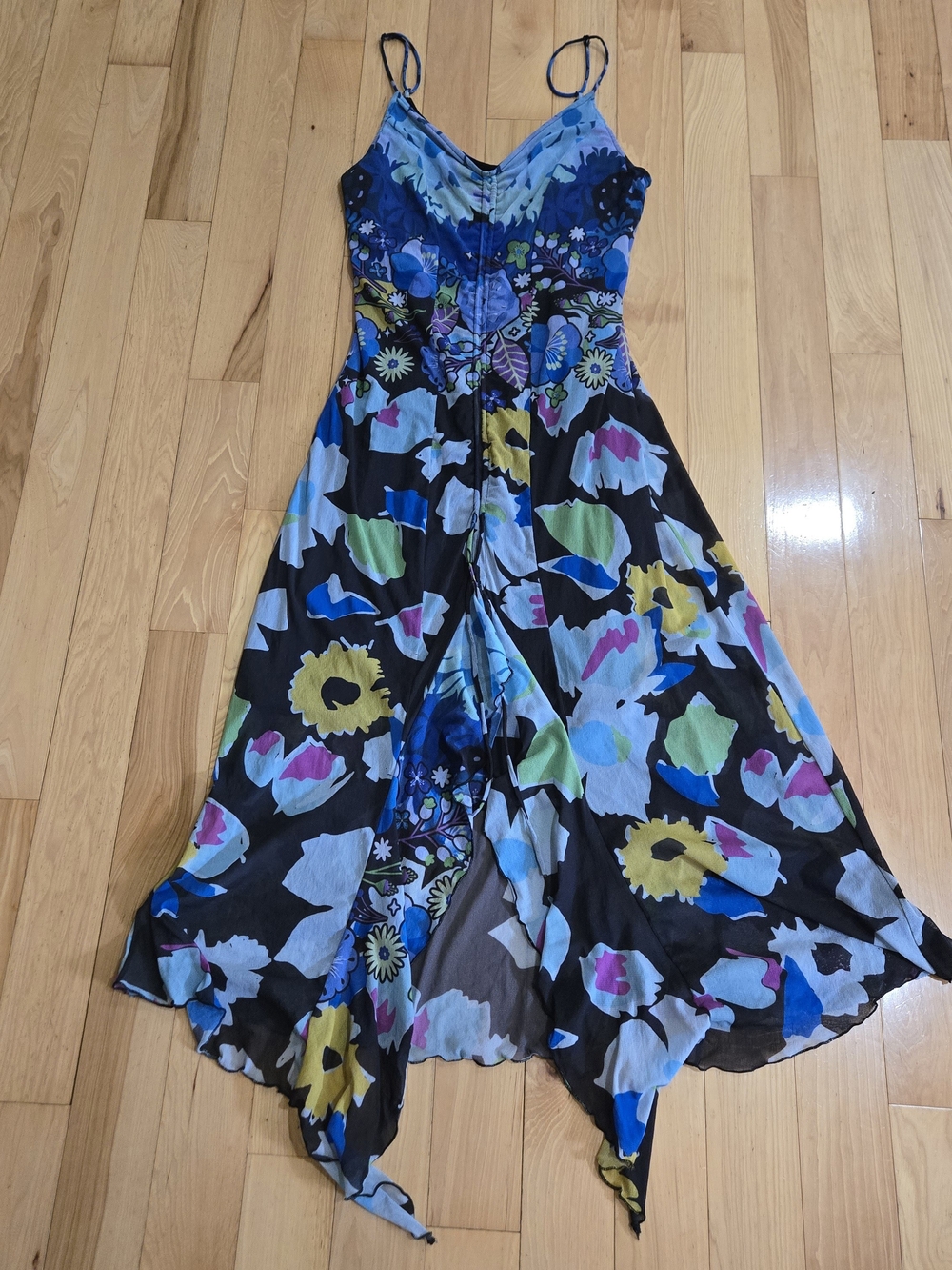 Desigual x Christian Lacroix "Vest Glow" Mesh Maxi Dresd